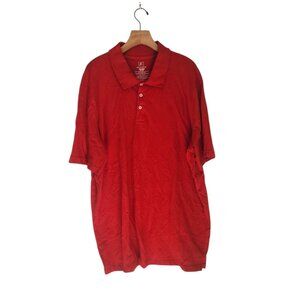 George Polo Shirt Red Short Sleeve Mens Sz 2XL (50-52) Golf‎ Stretch NEW NWOT